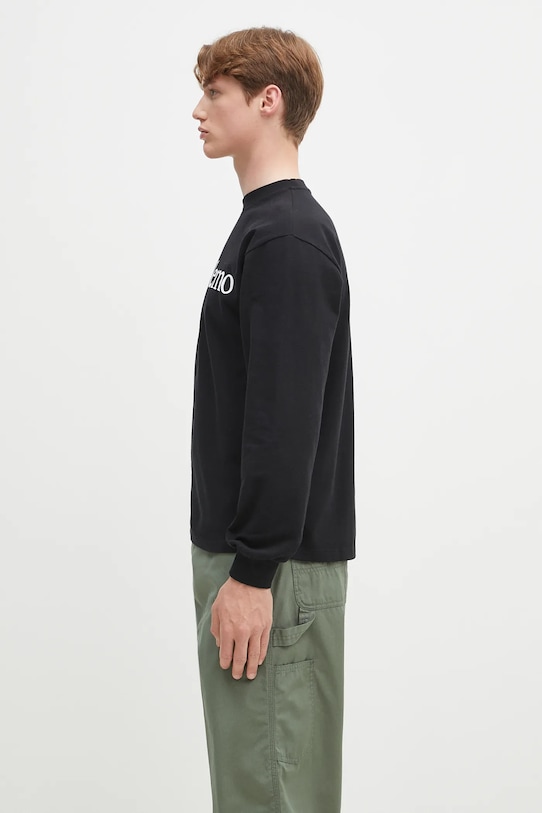 No Problemo longsleeve bawełniany No Problemo LS Tee NP6002203 czarny SS25