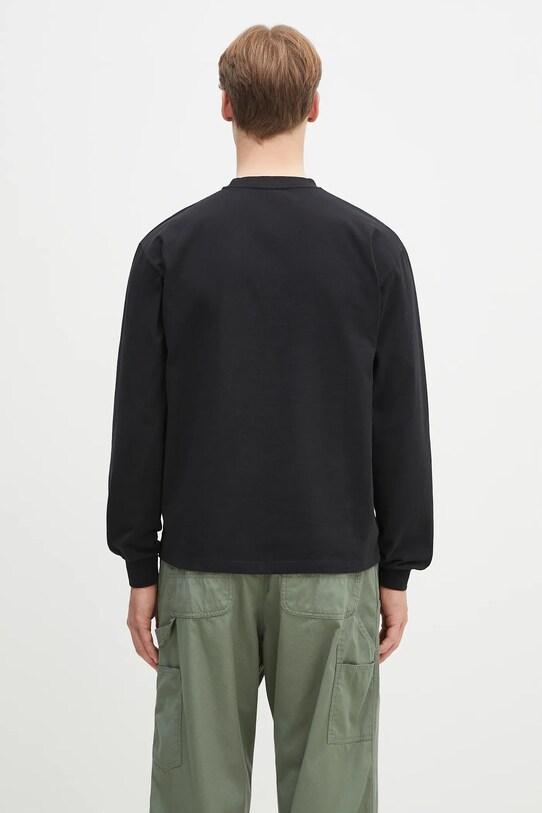 Clothing No Problemo cotton longsleeve top No Problemo LS Tee NP6002203 black