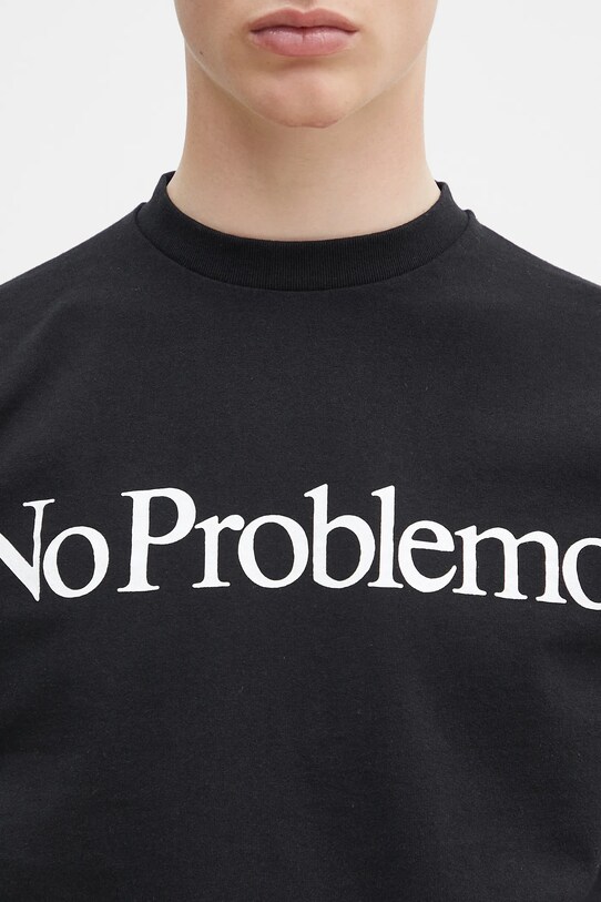 No Problemo cotton longsleeve top No Problemo LS Tee black NP6002203