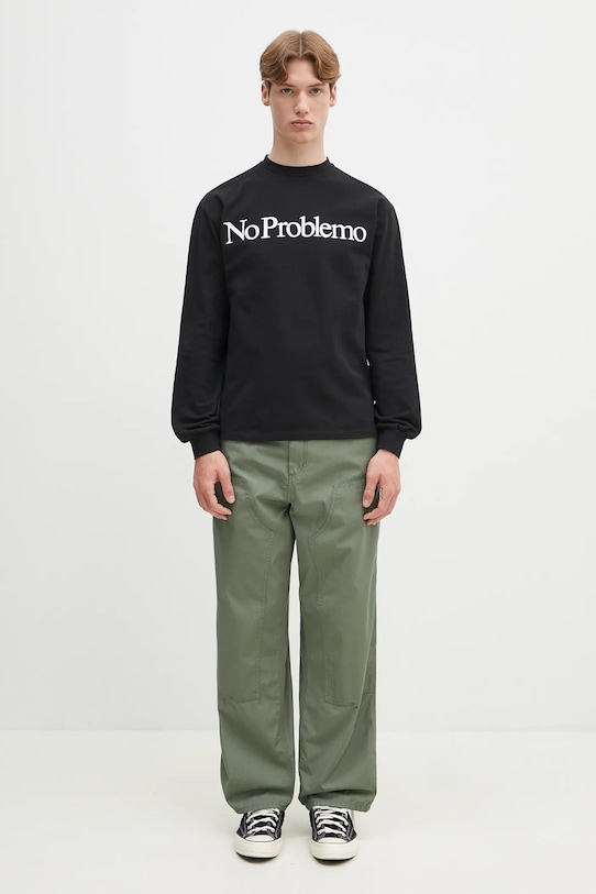 No Problemo longsleeve bawełniany No Problemo LS Tee NP6002203 czarny