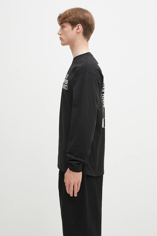 No Problemo top a maniche lunghe in cotone No Vision LS Tee NP6002303 nero SS25