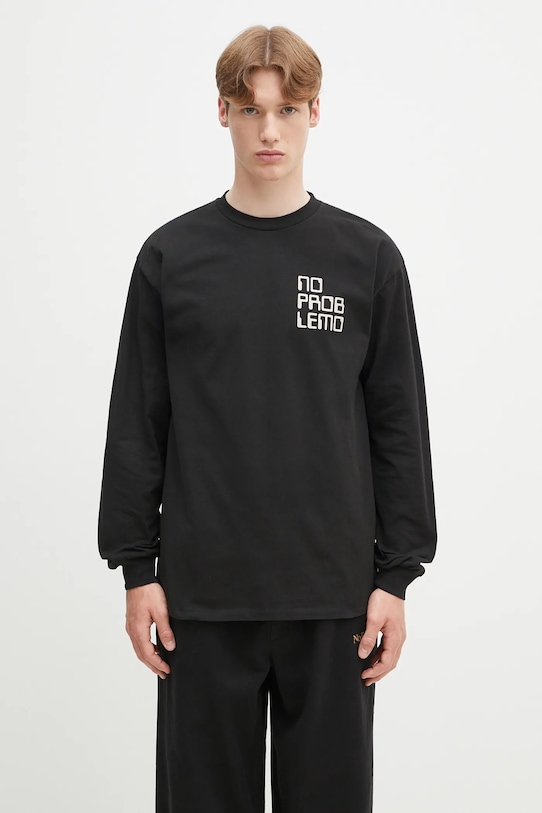 Abbigliamento No Problemo top a maniche lunghe in cotone No Vision LS Tee NP6002303 nero