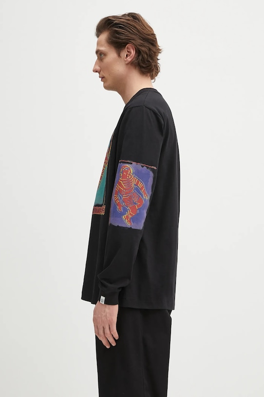 Billionaire Boys Club longsleeve din bumbac B25151 negru SS25