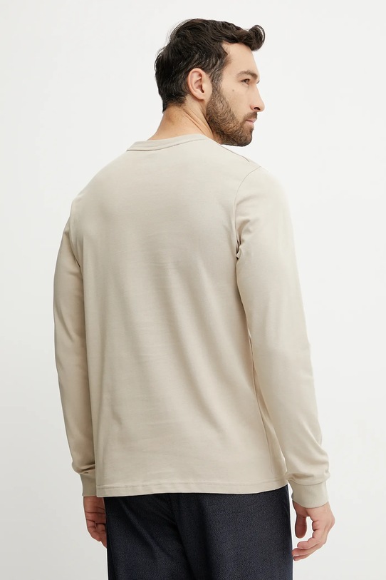Ρούχα Βαμβακερή μπλούζα με μακριά μανίκια Picture Sican MTS1212 μπεζ
