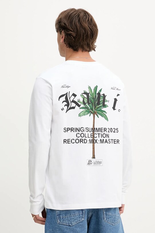 Karl Kani longsleeve din bumbac print alb PD00005329