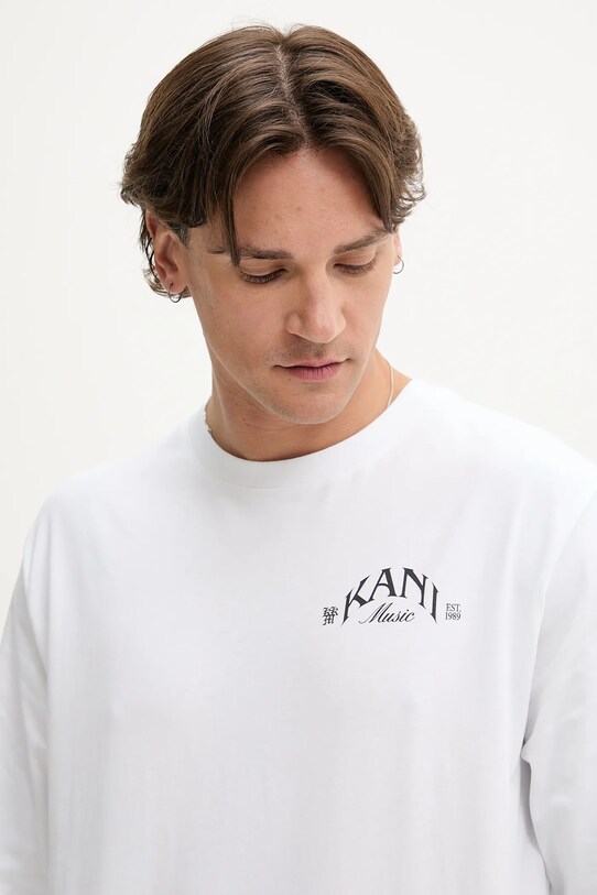 Karl Kani longsleeve din bumbac alb PD00005329