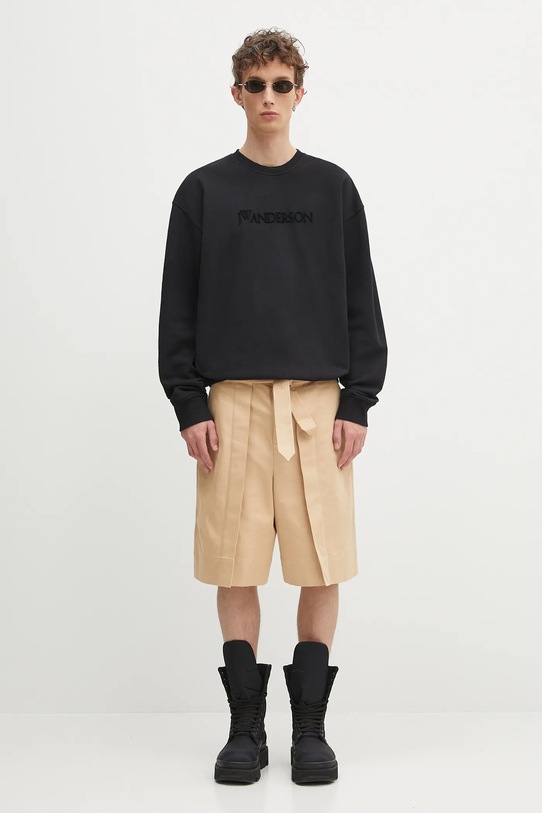 Хлопковая кофта JW Anderson Logo Embroidery JW0215.PG1632.999 чёрный