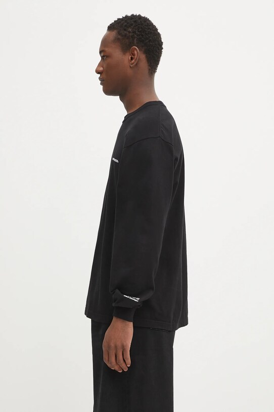 Βαμβακερή μπλούζα με μακριά μανίκια NEIGHBORHOOD Nh . Tee Ls-8 242PCNH.LT08 μαύρο SS25