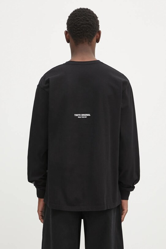 Ρούχα Βαμβακερή μπλούζα με μακριά μανίκια NEIGHBORHOOD Nh . Tee Ls-8 242PCNH.LT08 μαύρο