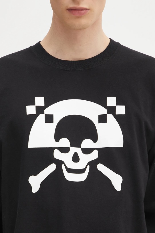 Памучна блуза с дълги ръкави NEIGHBORHOOD NH . Tee LS-5 черен 242PCNH.LT05