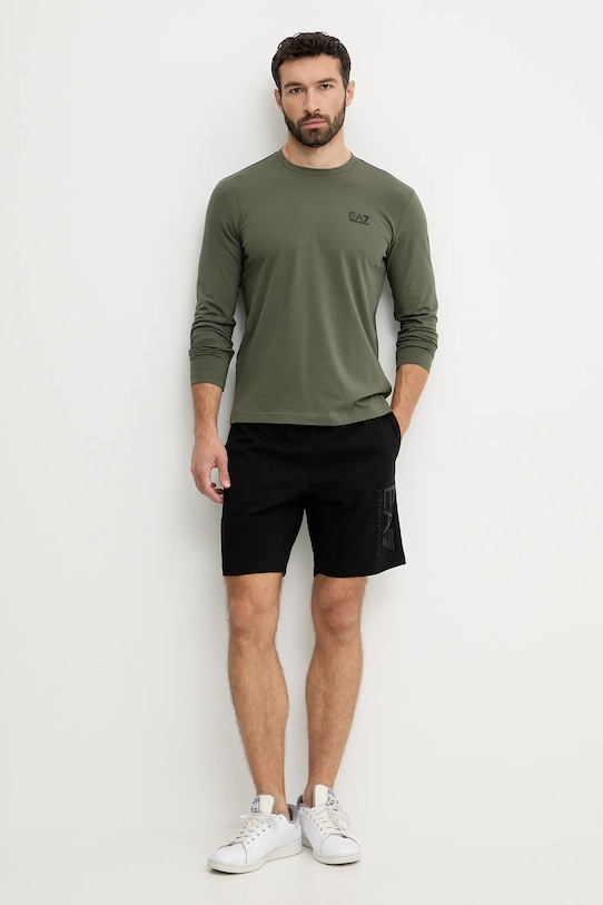 EA7 Emporio Armani longsleeve 8NPT28.PJVQZ.1846 zielony SS25