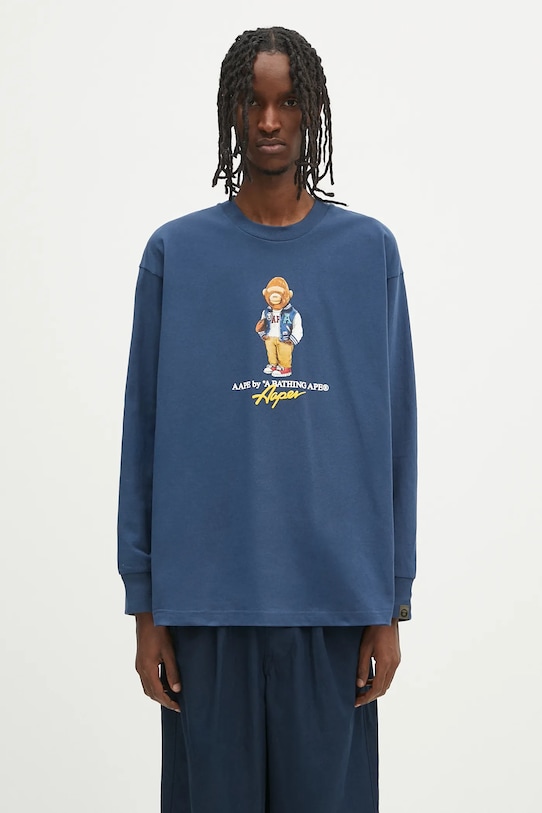 AAPE longsleeve bawełniany Theme Aaper Long