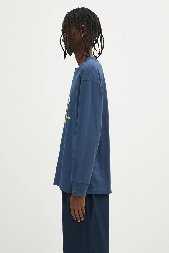 AAPE cotton longsleeve top Theme Aaper Long AAPLTM1610XXO navy SS25