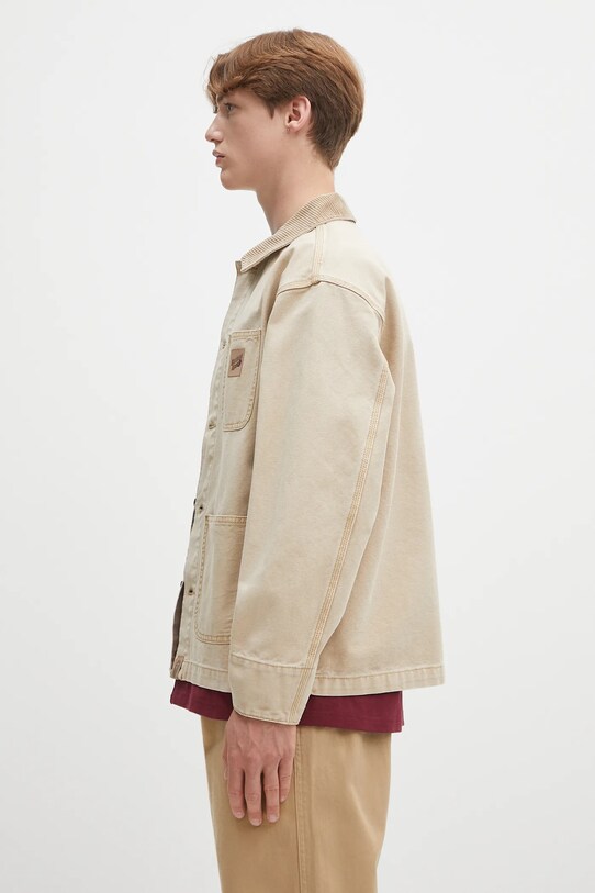 Bavlněná bunda A Bathing Ape 1L30140308 béžová SS25