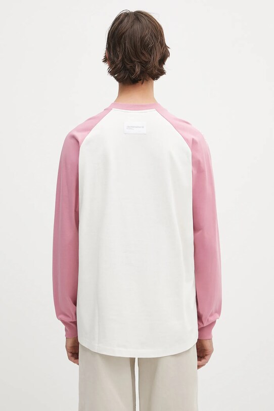 Odzież AAPE longsleeve bawełniany Now Long AAPLTM1541XXN różowy