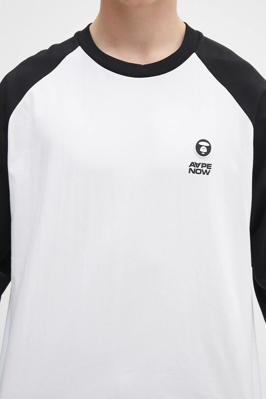 AAPE top a maniche lunghe in cotone Now Long nero AAPLTM1541XXN