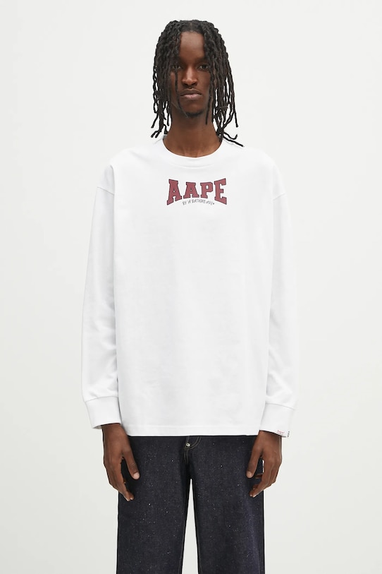 Бавовняний лонгслів AAPE Main Long