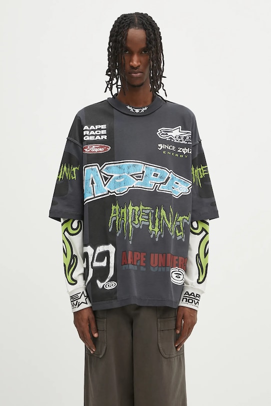 AAPE longsleeve bawełniany Main Long