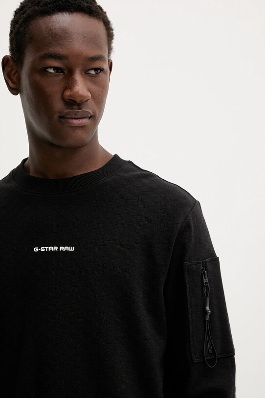 bluza bawełniana czarny D26033.D965
