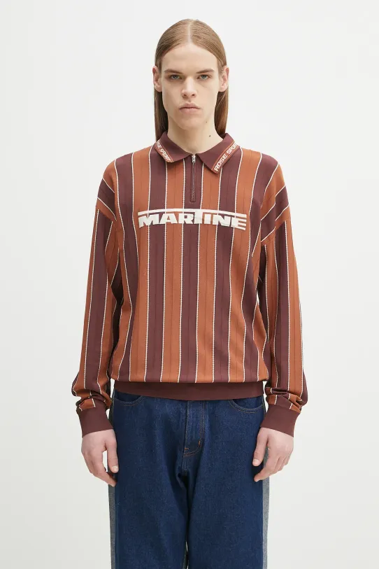 Tričko s dlhým rukávom Martine Rose Logo ostatné hnedá 958YA12700