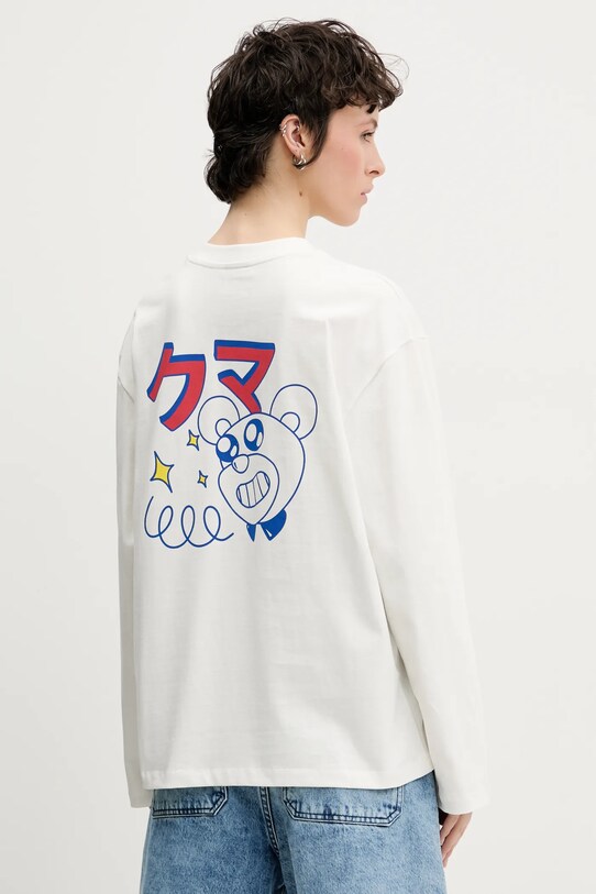 Îmbrăcăminte Inbetweeners longsleeve din bumbac S5TWUATH037 bej