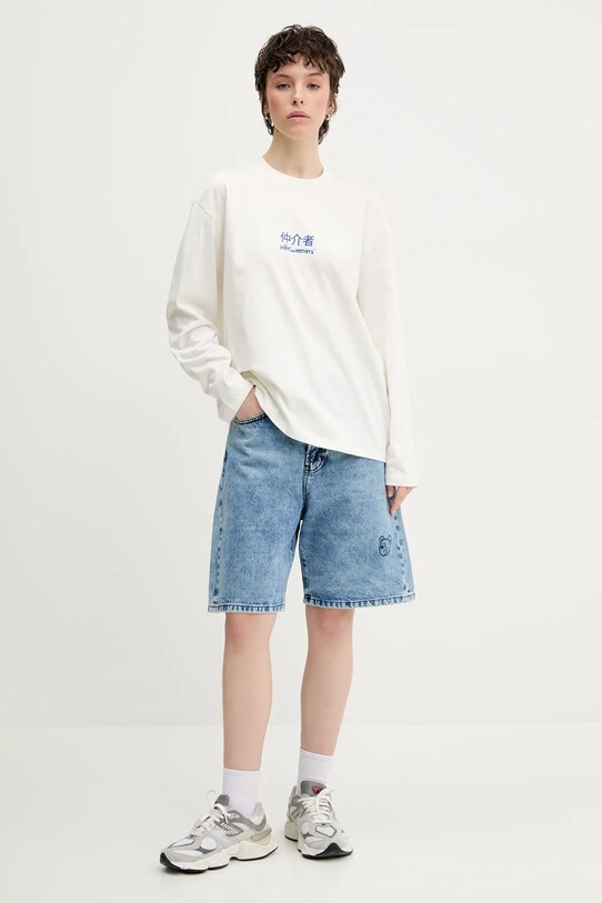 Inbetweeners longsleeve din bumbac S5TWUATH037 bej