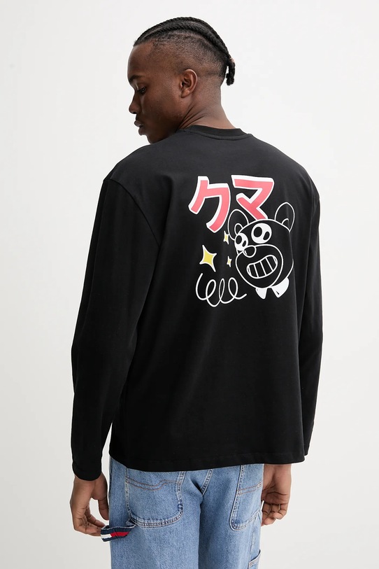 Inbetweeners longsleeve din bumbac S5TWUATH037 negru SS25