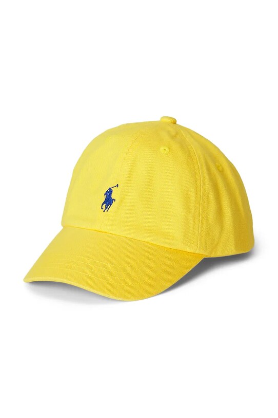 Дитяча бавовняна кепка Polo Ralph Lauren бавовна жовтий 322785653062