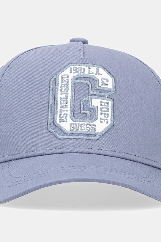 Dětská bavlněná kšiltovka Guess L5RZ06.WO08O.PPYA modrá SS25