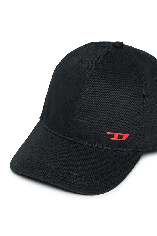 Мальчик Детская хлопковая кепка Diesel FENSID HAT J02127 чёрный