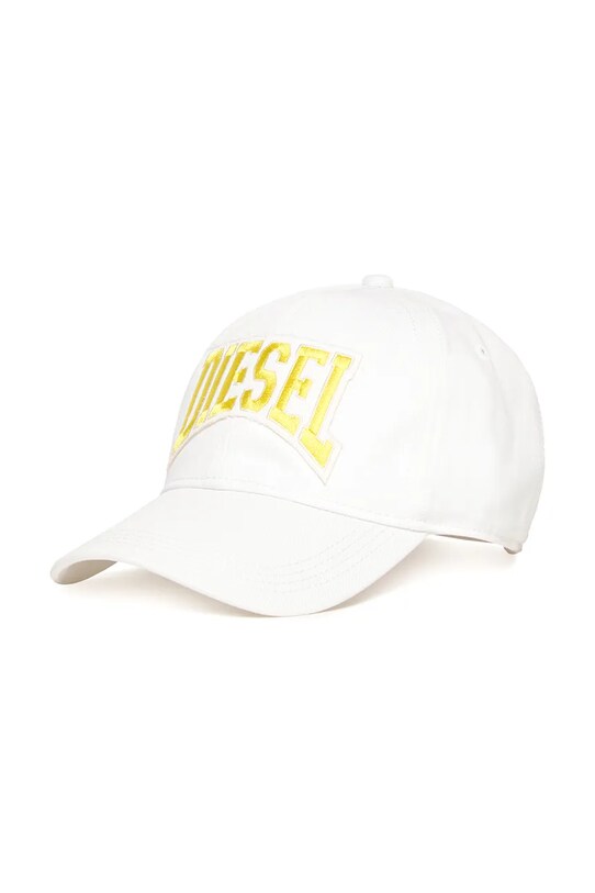 Дитяча бавовняна кепка Diesel FCGUS HAT аплікація білий J02133