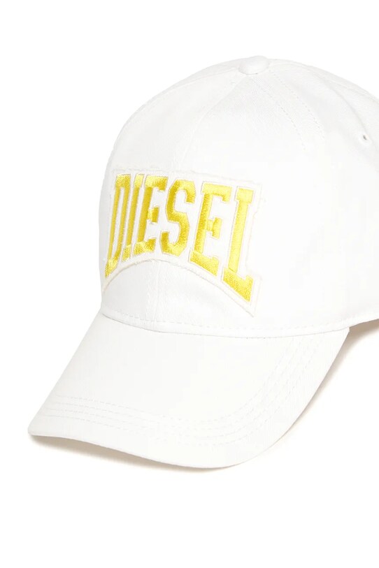 Хлопчик Дитяча бавовняна кепка Diesel FCGUS HAT J02133 білий