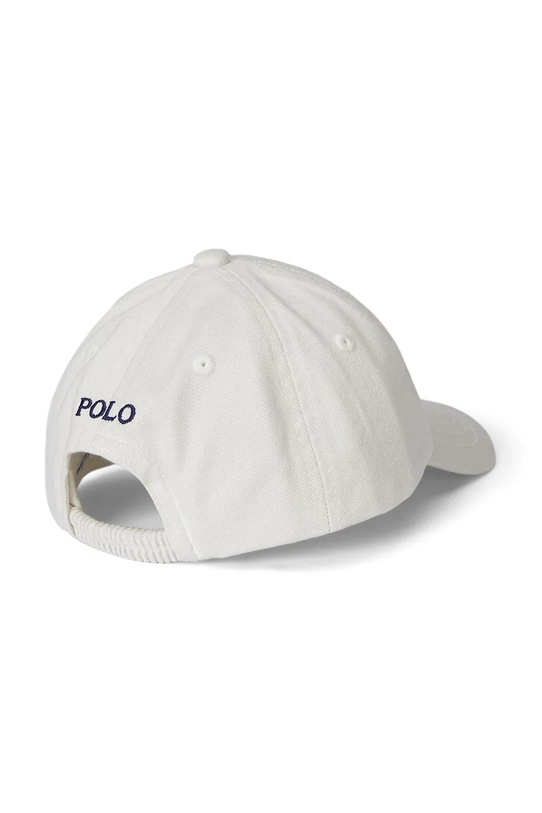 Детска памучна шапка с козирка Polo Ralph Lauren 320963969001 бял SS25