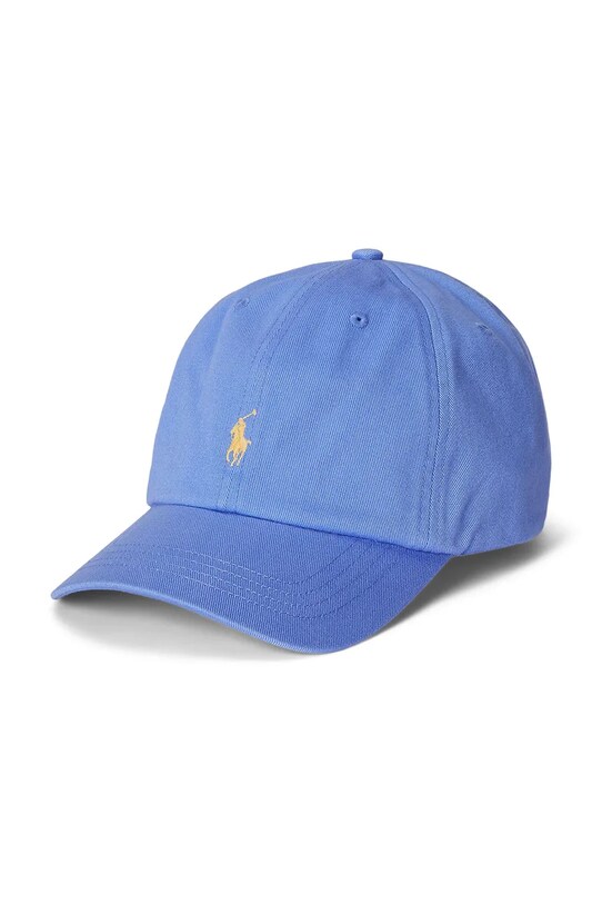 Дитяча бавовняна кепка Polo Ralph Lauren аплікація блакитний 323785653066