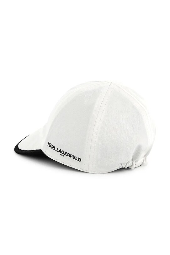 Дитяча бавовняна кепка Karl Lagerfeld Z30574 білий SS25