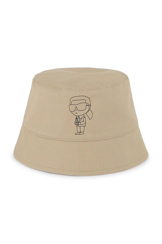Karl Lagerfeld pălărie reversibilă din bumbac pentru copii cu modele alb Z30575