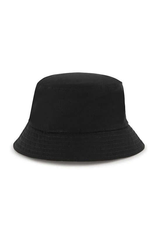 Мальчик Детская двусторонняя хлопковая шляпа HUGO G00309 чёрный