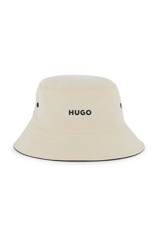 Детская двусторонняя хлопковая шляпа HUGO G00309 чёрный