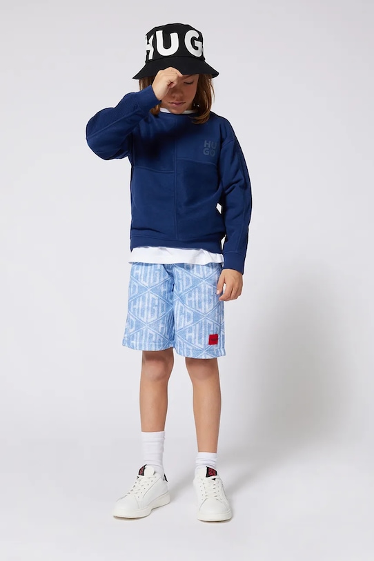 Obojestranska bombažna otroška kapa HUGO G00317