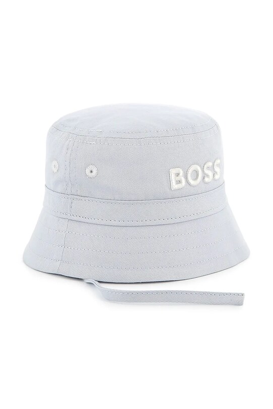 BOSS gyerek pamut sapka kék J51675