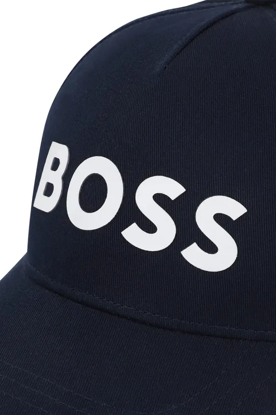 Дитяча бавовняна кепка BOSS темно-синій J51681