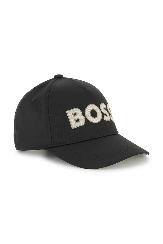 BOSS czapka z daszkiem dziecięca pozostałe czarny J51689