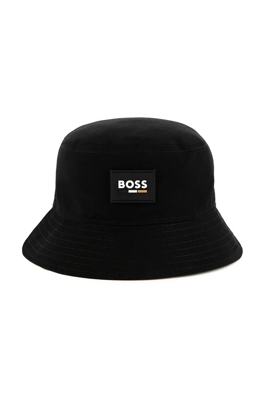 Детская хлопковая шляпа BOSS аппликация чёрный J51690