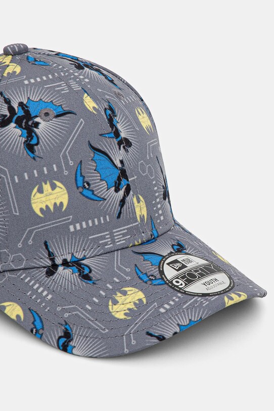 New Era șapcă din bumbac pentru copii BATMAN 60595406 gri SS25