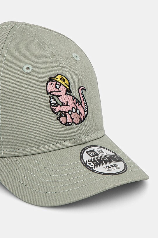 New Era șapcă din bumbac pentru copii NEW ERA 60595411 verde SS25