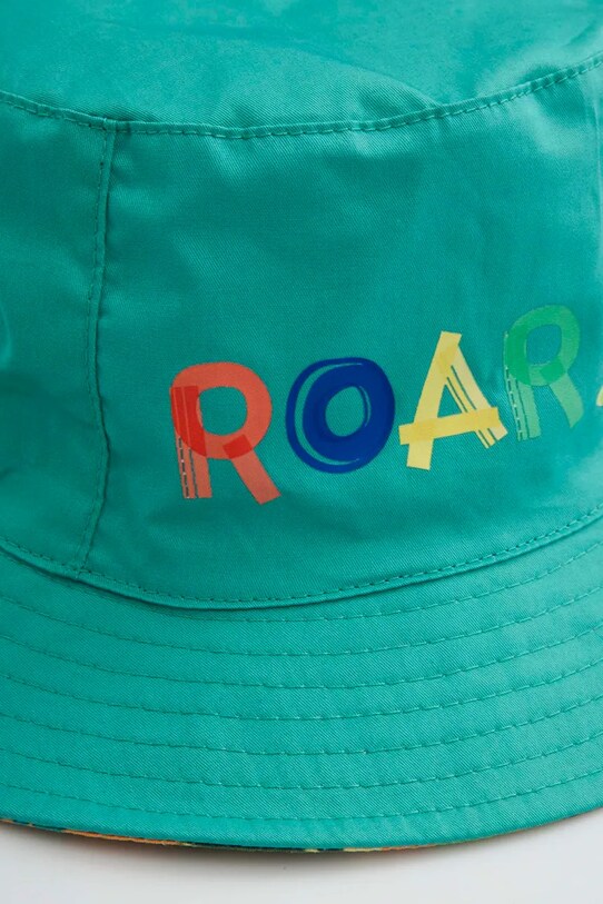 Coccodrillo pălărie reversibilă din bumbac pentru copii WC5363301ALB turcoaz SS25