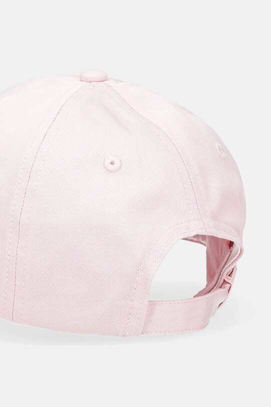 Akcesoria Tommy Jeans czapka z daszkiem bawełniana AW0AW16986 różowy