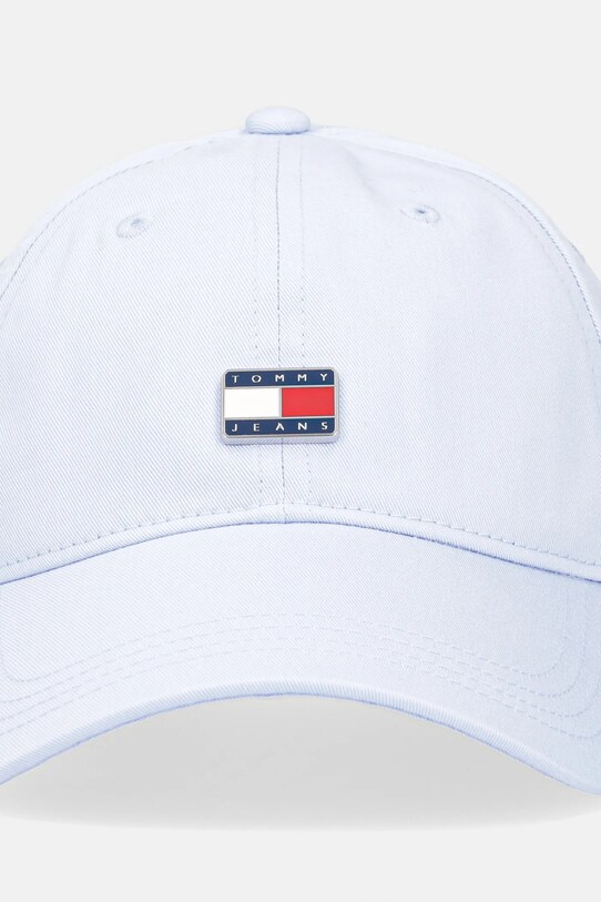 Бавовняна бейсболка Tommy Jeans AW0AW16986 блакитний SS25