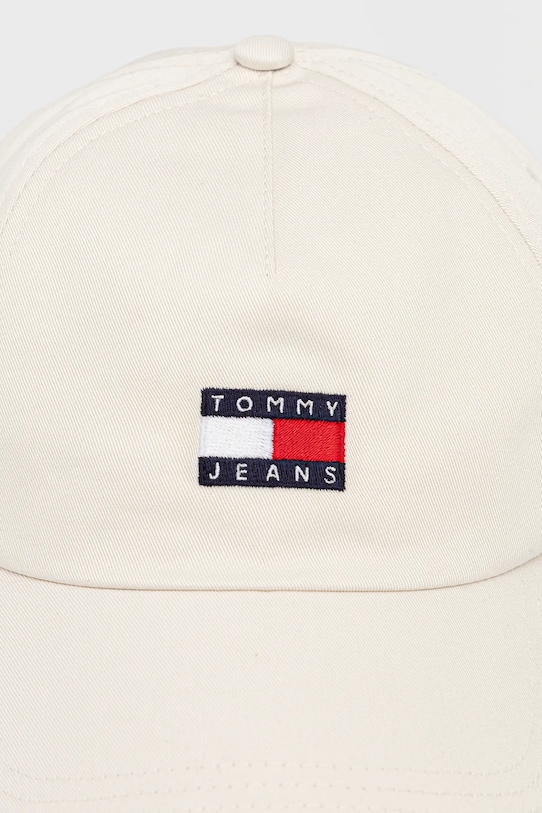 Tommy Jeans berretto da baseball in cotone AW0AW16991 beige AW25