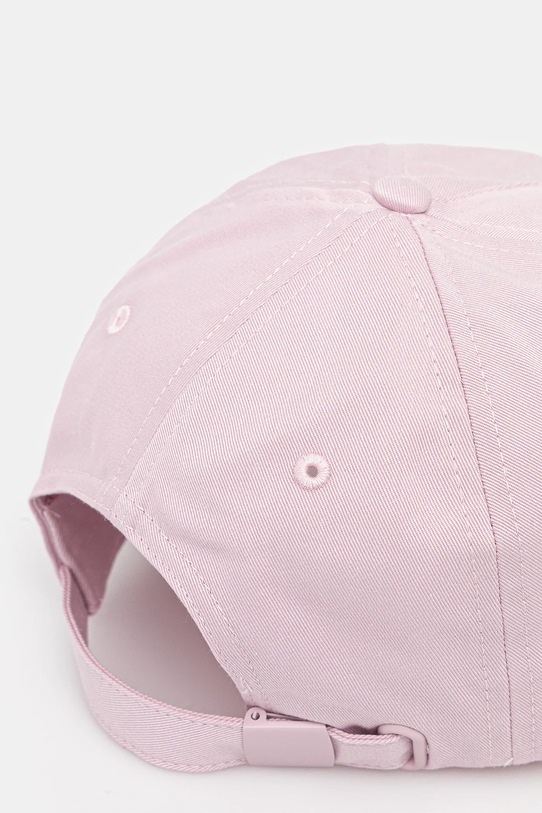 Akcesoria Tommy Jeans czapka z daszkiem bawełniana AW0AW16991 różowy